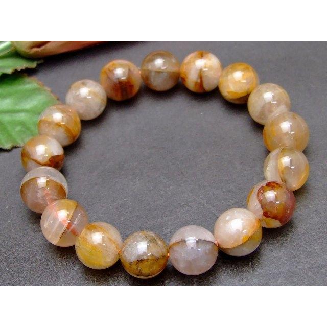 天然石 パワーストーン 57823 12mm〜13mm ライモナイト リモナイトイン