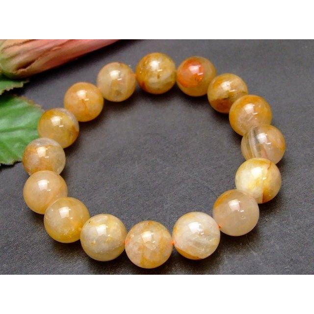 天然石 パワーストーン 57827 13mm〜14mm ライモナイト リモナイトイン