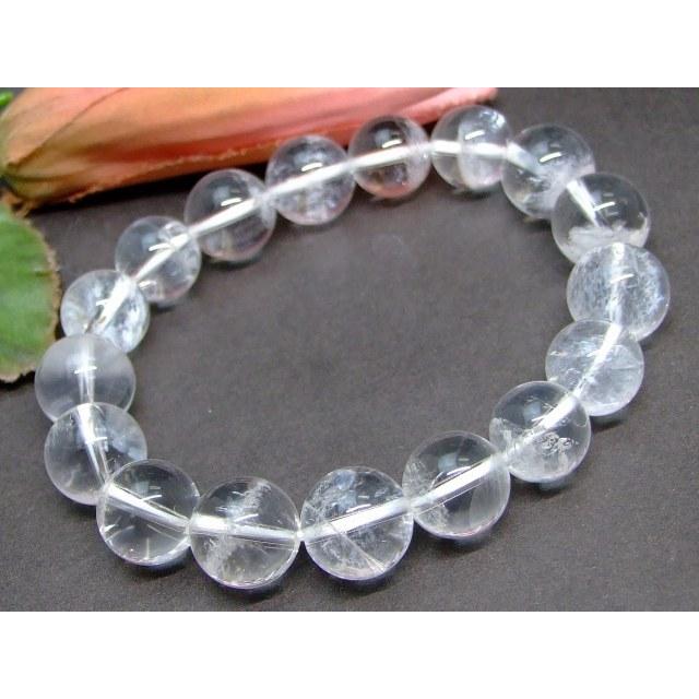 天然石 パワーストーン 59987 ホワイト ファントム クォーツ 水晶 12mm