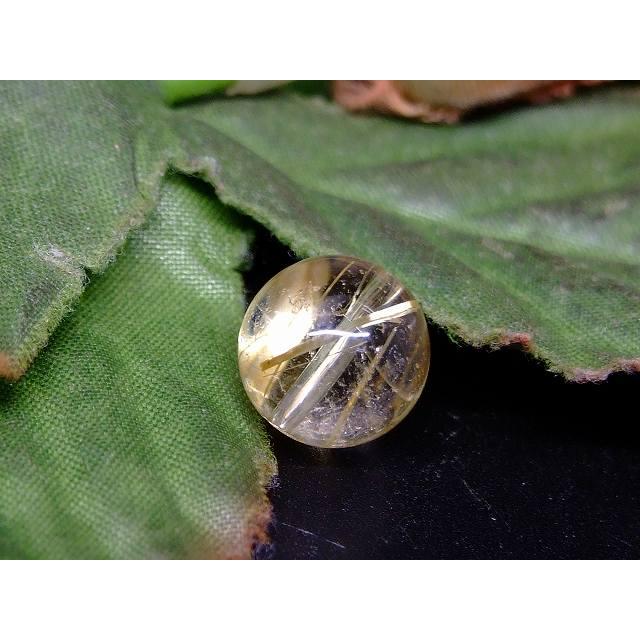 天然石 パワーストーン 61564 タイチンルチルクォーツ 10.5mm AAA 1粒