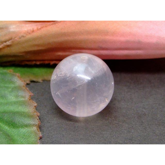 天然石 パワーストーン 63148 虹入り ディープローズクォーツ 18mm