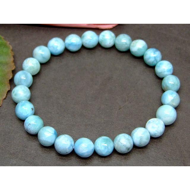 天然石 パワーストーン 63237 今月20%off ラリマー 7.5mm〜8mm A 