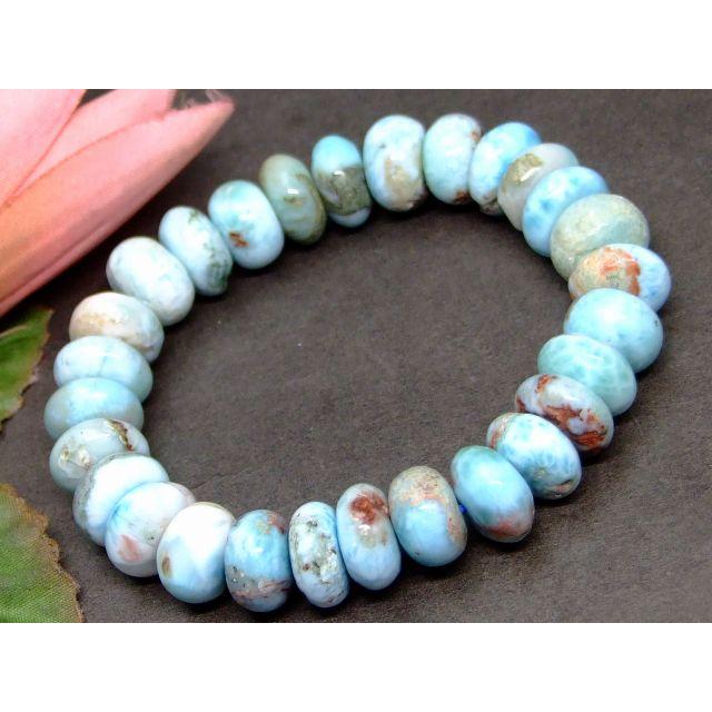 天然石 パワーストーン 63311 今月の半額 わけあり 12mm×7mm ラリマー