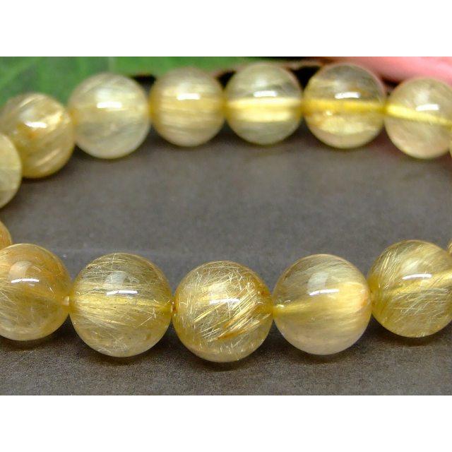 天然石】タイチンルチルブレスレット【6mm玉】【18cm径】｜天然石