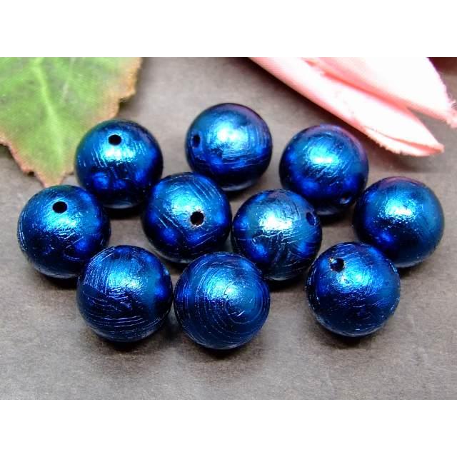 天然石 パワーストーン 65163 ブルー ギベオン 鉄隕石 12mm 5A 1粒売り