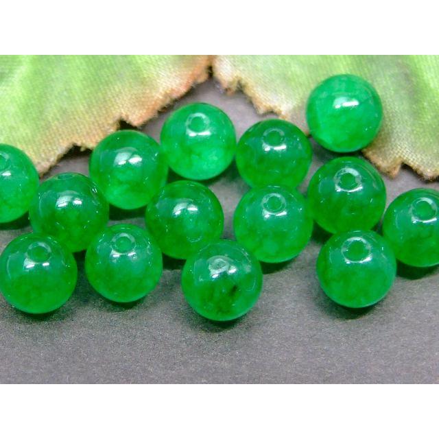 天然石 パワーストーン 65177 今月の半額 わけあり 6mm 1粒売り濃緑 