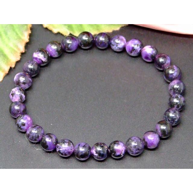天然石 パワーストーン 65472 チャロアイト 6.5mm〜7mm A+