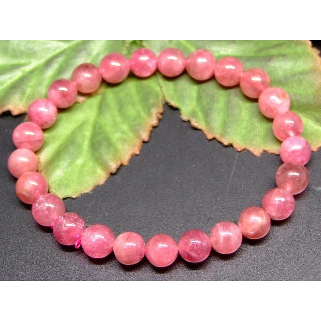【高品質】【希少】ピンクトルマリン ブレスレット 天然石 パワーストーン 天然石 パワーストーン 65697 ピンクトルマリン 電気石 7mm 3A
