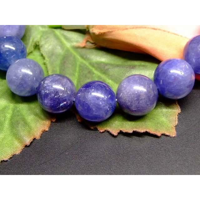 天然石 パワーストーン 65727 タンザナイト 12mm 4A ブレスレット 内径