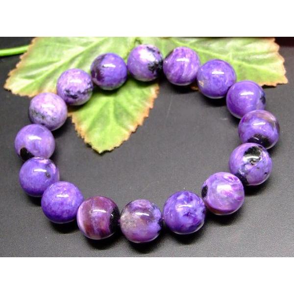 kicco様☆天然石★チャロアイト ☆ブレスレット ☆13mm 楽天市場】チャロアイト ブレスレット 13mm 18.5cm メンズM レディース