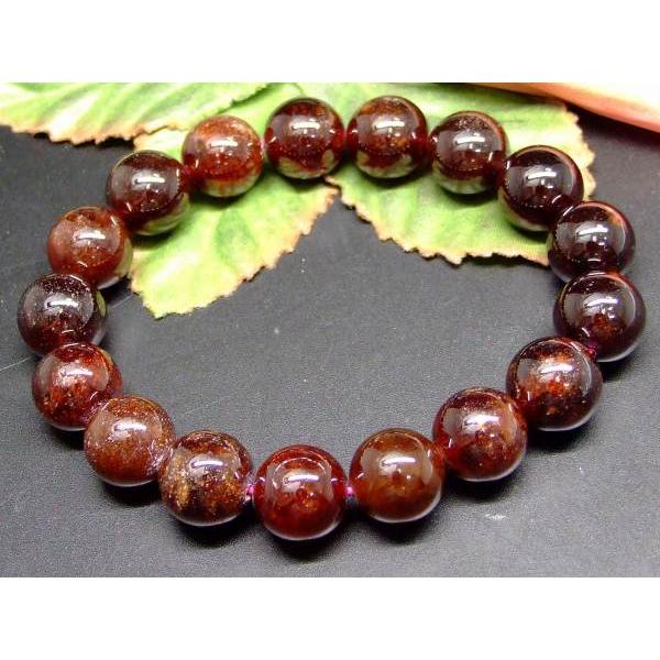 天然石 パワーストーン 65861 ヘソナイトガーネット 12mm A+