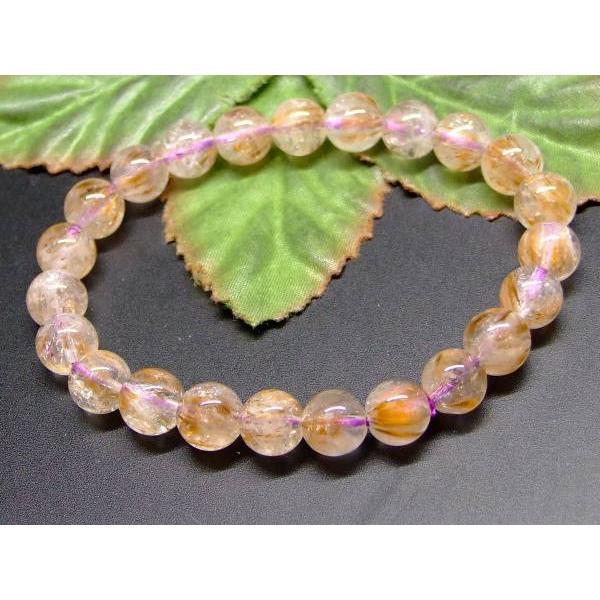 天然石 パワーストーン 65874 ゲーサイト イン クォーツ 8mm AA