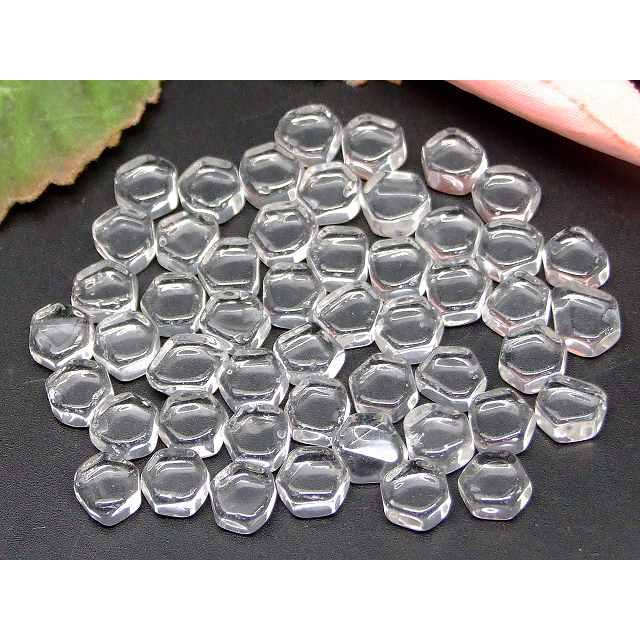 天然石 パワーストーン 66319 水晶 原石 穴なし 7mm〜12mm 50個セット