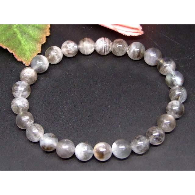 天然石 パワーストーン 66332 ブラックアクアマリン 7mm〜8mm A