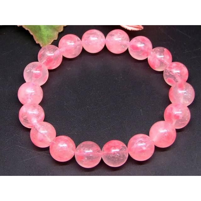 天然石 パワーストーン 66345 ロードナイトシリカ 11mm〜12mm 5A