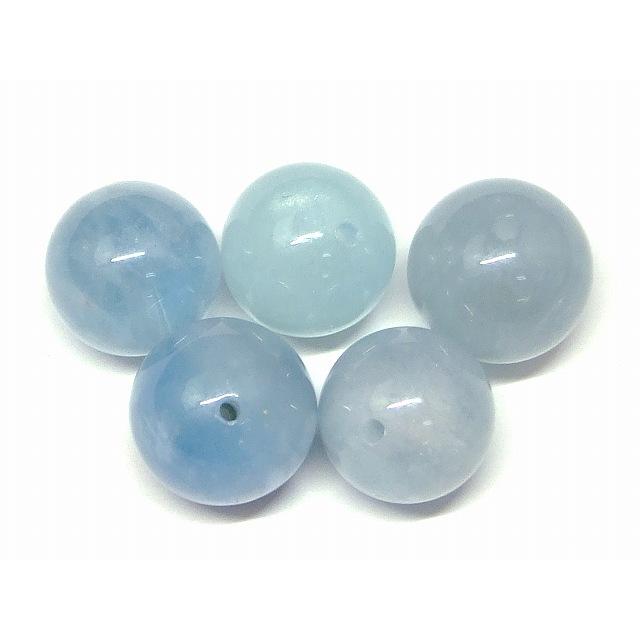 天然石 パワーストーン 66939 アクアマリン 10mm 5粒セット 藍玉