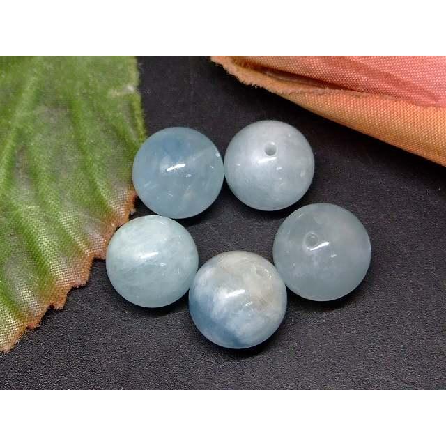 天然石 パワーストーン 66939 アクアマリン 10mm 5粒セット 藍玉