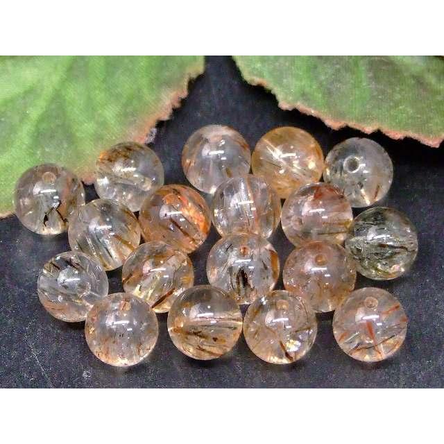 まあ　天然石 天然石 パワーストーン 67932 スーパーセブン 8mm AAA+ 1粒売り 送料