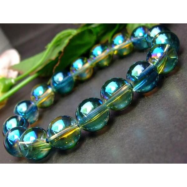 ≪b3-31544C≫卸1800SALE○天然12mm○A級グリーンアクアオーラ○水晶 