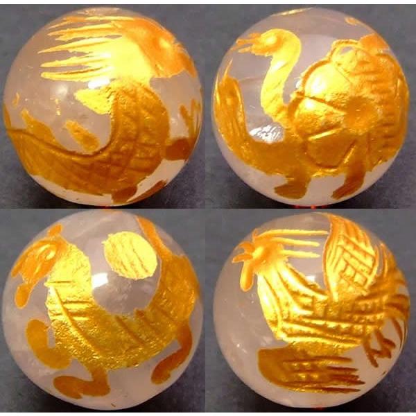 ≪四神 手彫り 12mm≫○12mm○水晶○オニキス○送料無料有○1set（各1