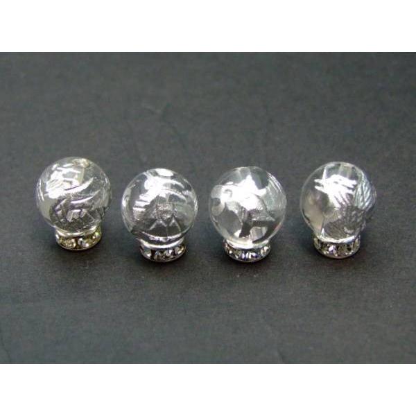 ≪四神 手彫り 12mm≫○12mm○水晶○オニキス○送料無料有○1set（各1