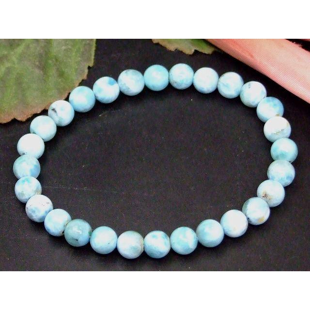 g3-1004Y 今月30%off 6mm A ラリマー ブレスレット 内径調整可能