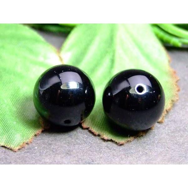 ≪g3-111F≫1粒売り 5A 14mm 天然モリオン 黒水晶 鑑別済・本物保証