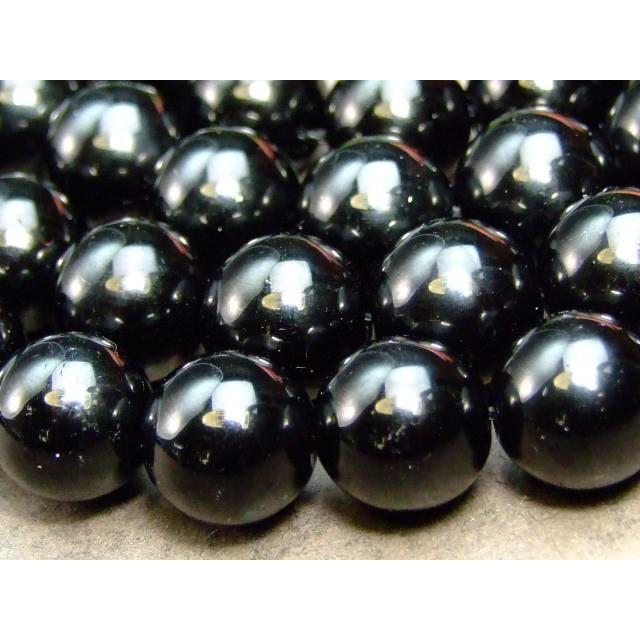 g3-113D モリオン 黒水晶 12mm A 1連39cm 通し針、解説書、1mゴム付き