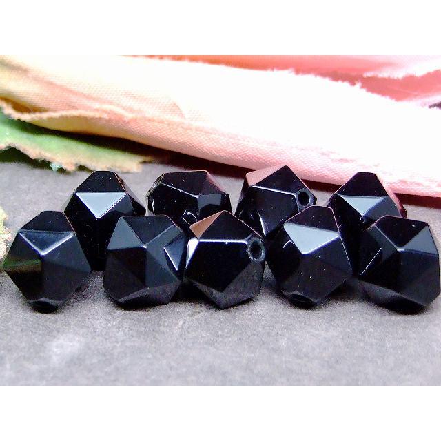 ≪g3-116C≫モリオン 黒水晶 10mm 5A 1粒売り スターカット 鑑別済