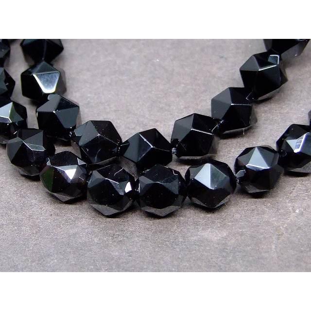 ≪g3-117A≫モリオン 黒水晶 8mm 5A スターカット ブレスレット 鑑別済