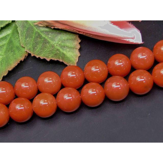 天然石 パワーストーン g3-146F 今月20％OFF 赤瑪瑙 14mm 5A 赤メノウ