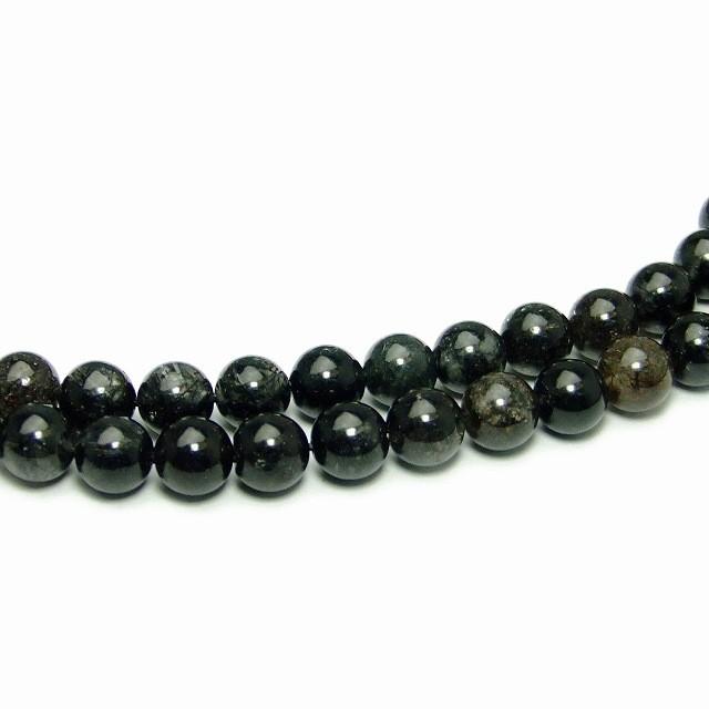 天然石 パワーストーン g3-1560Y 1粒売り A 5mm〜6mm ブラック ルチル