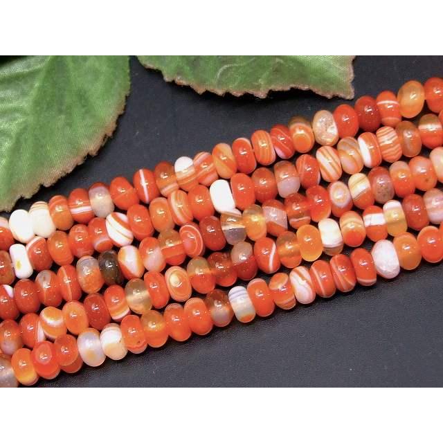 天然石 パワーストーン g3-1653E サードオニキス 6mm×4mm そろばん