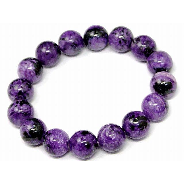 kicco様☆天然石★チャロアイト ☆ブレスレット ☆13mm 天然石チャロアイトAAA 13mm玉のブレスレット