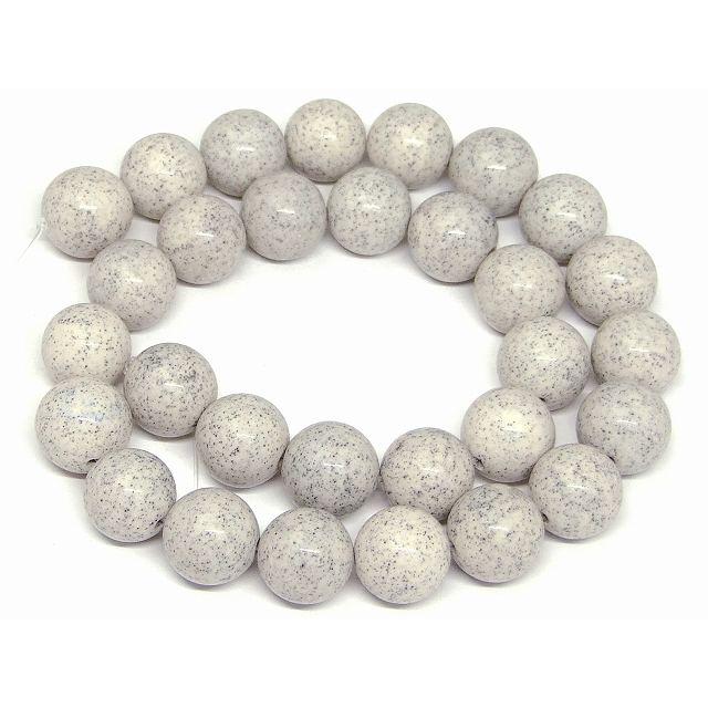 天然石 パワーストーン g3-1751F 北投石 14mm 1連39cm 通し針、解説書