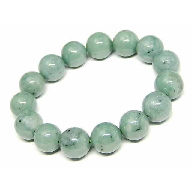 天然石 パワーストーン g3-17G ミャンマー翡翠 ヒスイ 14mm A