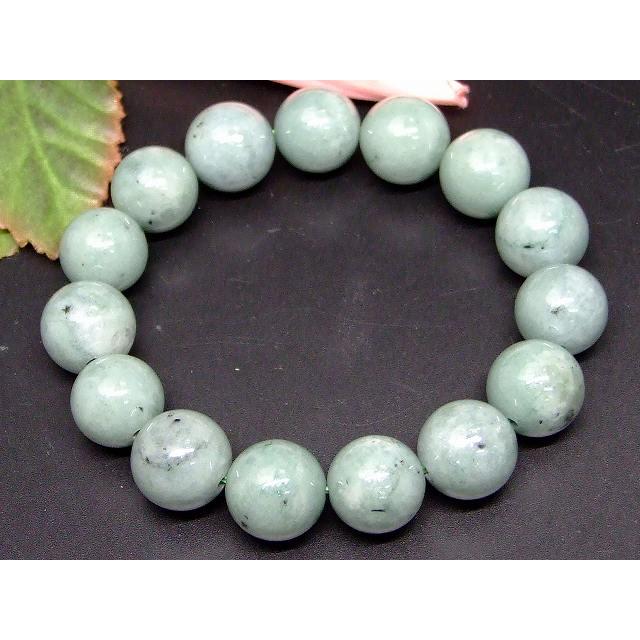 天然石 パワーストーン g3-17G ミャンマー翡翠 ヒスイ 14mm A