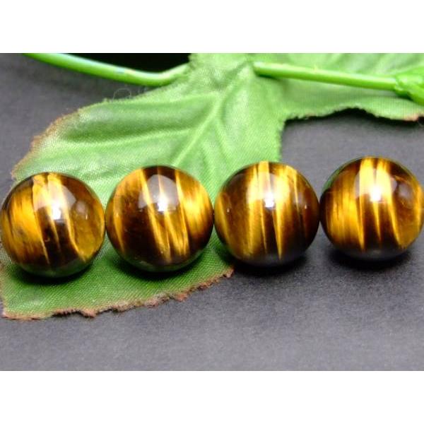 虎　石　タイガース 天然石 パワーストーン g3-2021M タイガーアイ 黄虎目石 18mm 5A 1粒