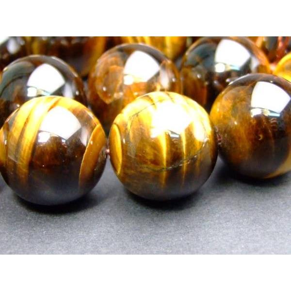 タイガーアイ巨大 ≪g3-2044C≫○鑑別済・本物保証○18mm Aタイガーアイ 黄虎目石