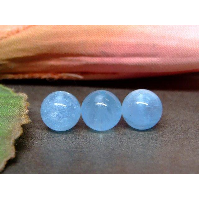 g3-206P 8mm 1粒売り 5A アクアマリン ブラジル産 送料無料 天然石