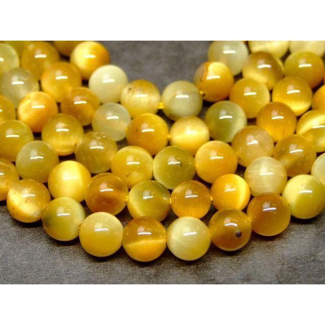 ≪g3-2112≫ホワイトタイガーアイ 虎目石 6mm AA 1連37cm通し針、解説