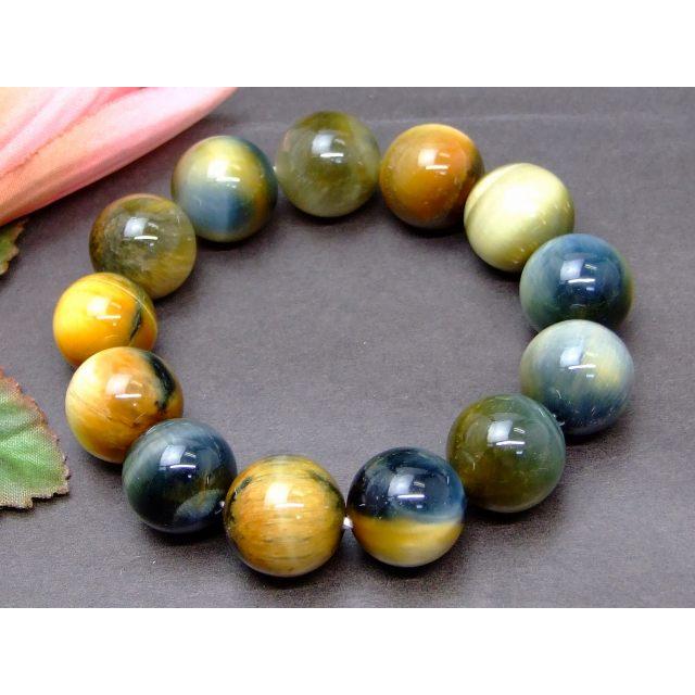 天然石 パワーストーン g3-2119H 青金虎目石 タイガーアイ 16mm AA