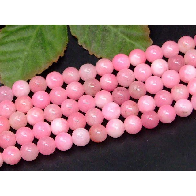 天然石 パワーストーン g3-21C 8mm 白ピンク クォーツァイト クォーツ