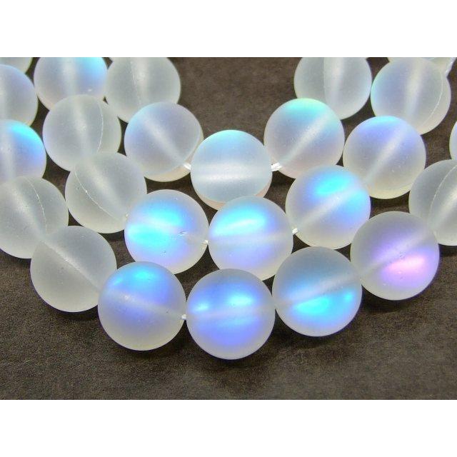 人工石 パワーストーン g3-247K フロスト レインボー ムーンストーン