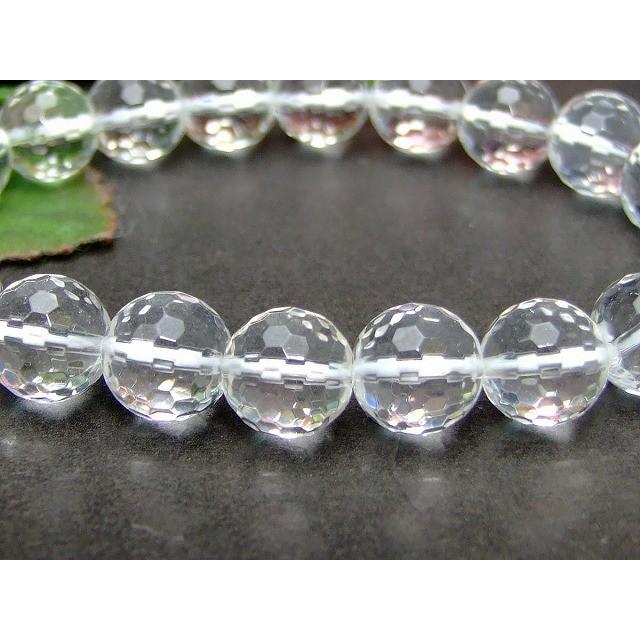 天然石 パワーストーン g3-306G 10mm AA 128面カット クリスタル