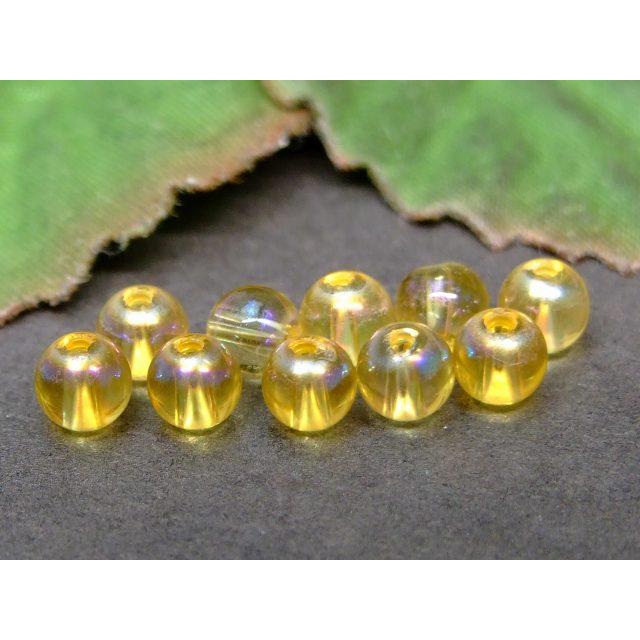 パワーストーン天然石 　　 シトリン ＃3　カラー解説文付き 天然石 パワーストーン g3-31M 4mm 10粒セット シトリンオーラ