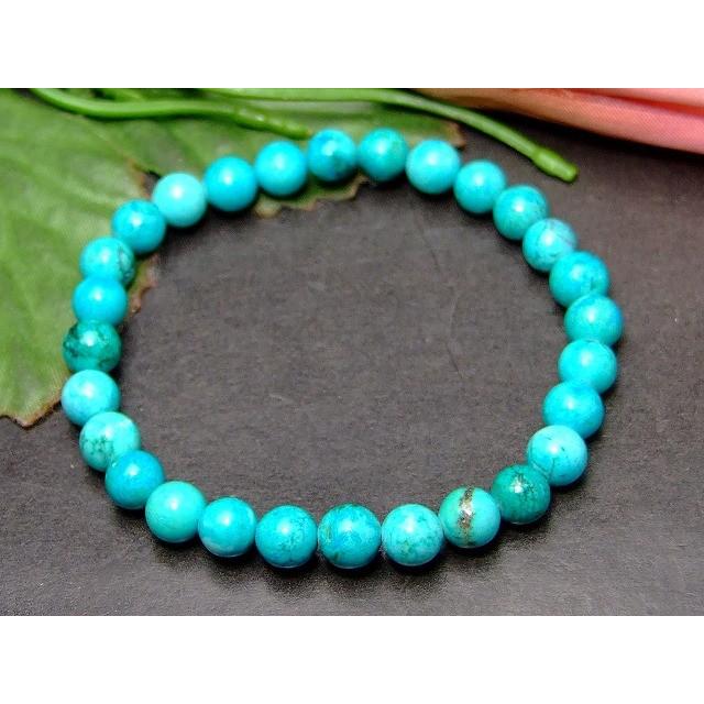 天然石 パワーストーン g3-332A 6mm A 天然ターコイズ トルコ石