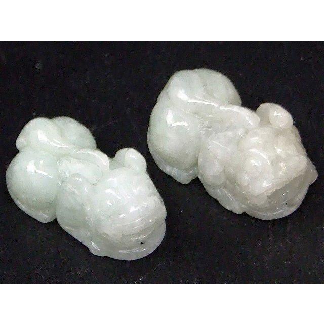 天然石 パワーストーン g3-3391E ミャンマー翡翠 貔貅 ヒキュウ ひ 