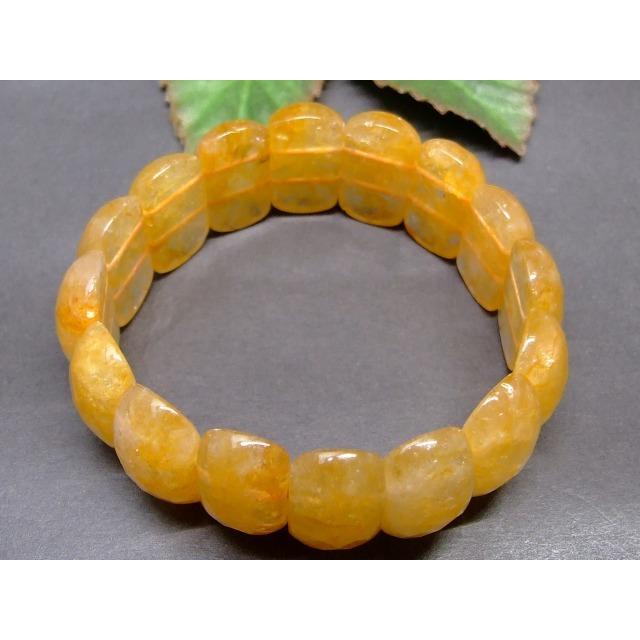 g3-34R 12x25mm AAAシトリン バングル ブレスレット 内径19cm 送料無料