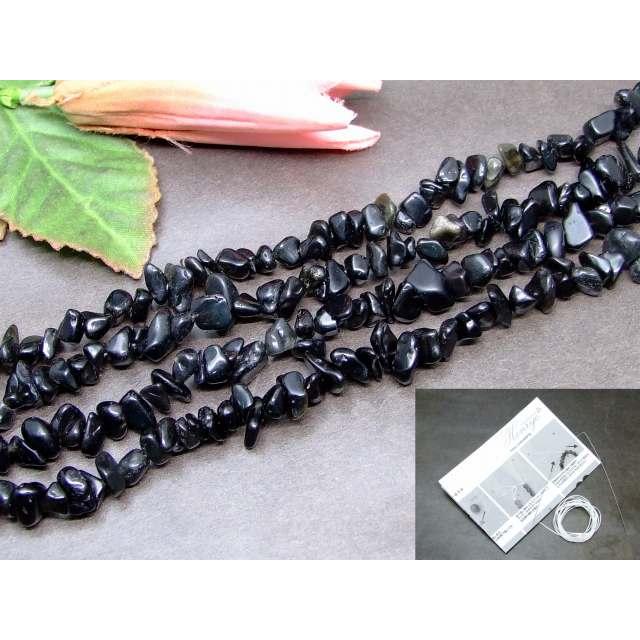 G3 400d 送料無料有 オブシディアン 黒曜石 天然 さざれ 1連86cm 通し針 解説書 1ｍゴム付き 天然石 パワーストーン G3 400d 天然石 パワーストーン 品良 通販 Yahoo ショッピング
